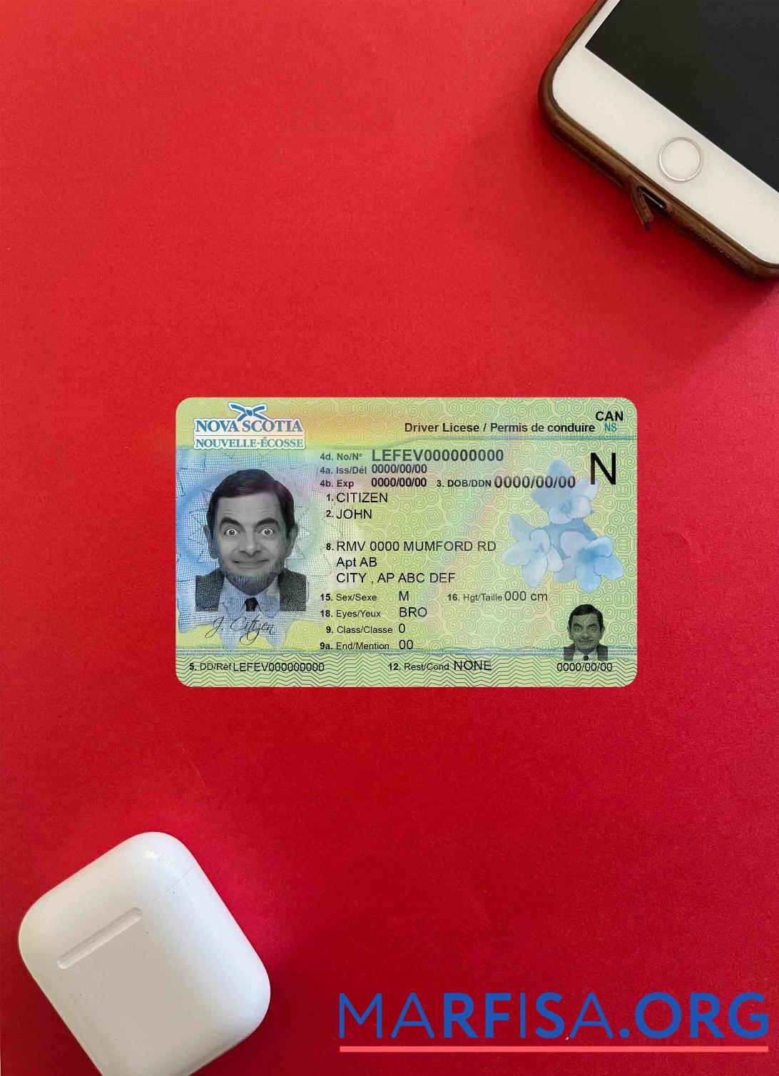 Downloadable Canada Nova Scotia DL photolook sample